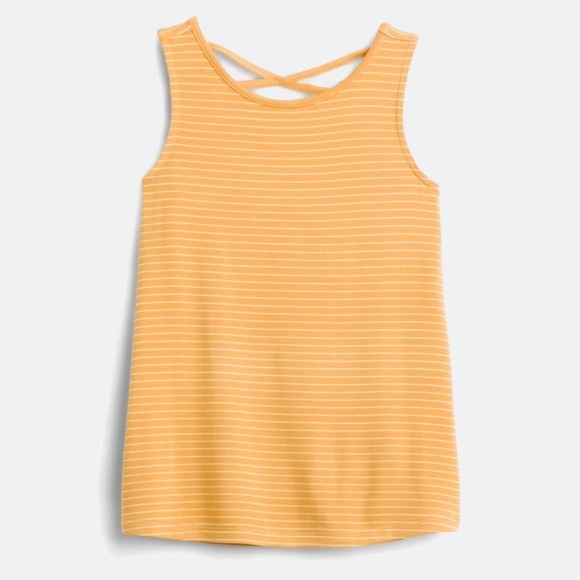 rumi Other - Striped Yellow Tank Top for Kids